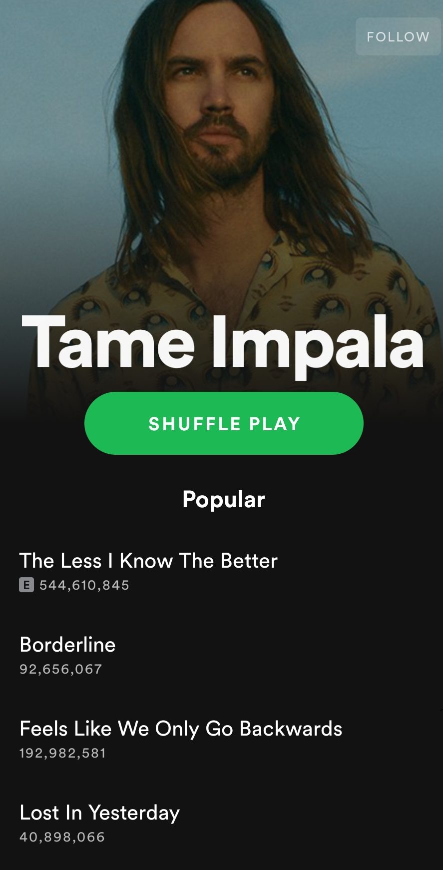 Posłuchaj australijskiego zespołu - Tame Impala na Spotify