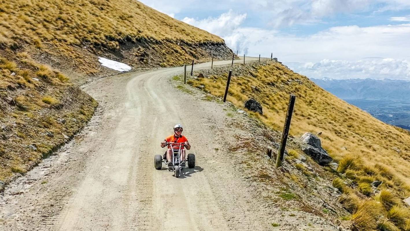 Pojazd  służący do mountain cartingu - ekstremalnego sportu w Nowej Zelandii